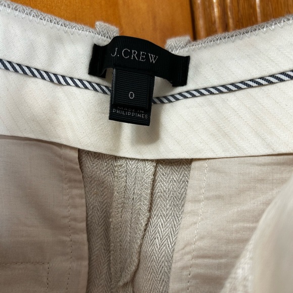 J.Crew linen wide leg capris - Picture 3 of 8